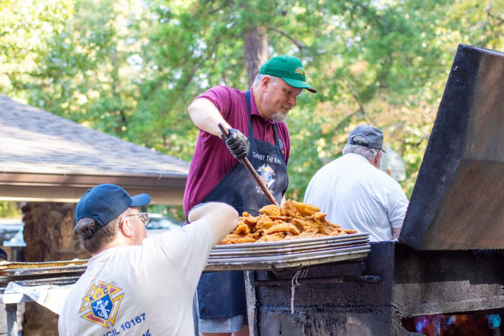 frying fish