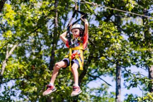 Zipling during Summer Camp
